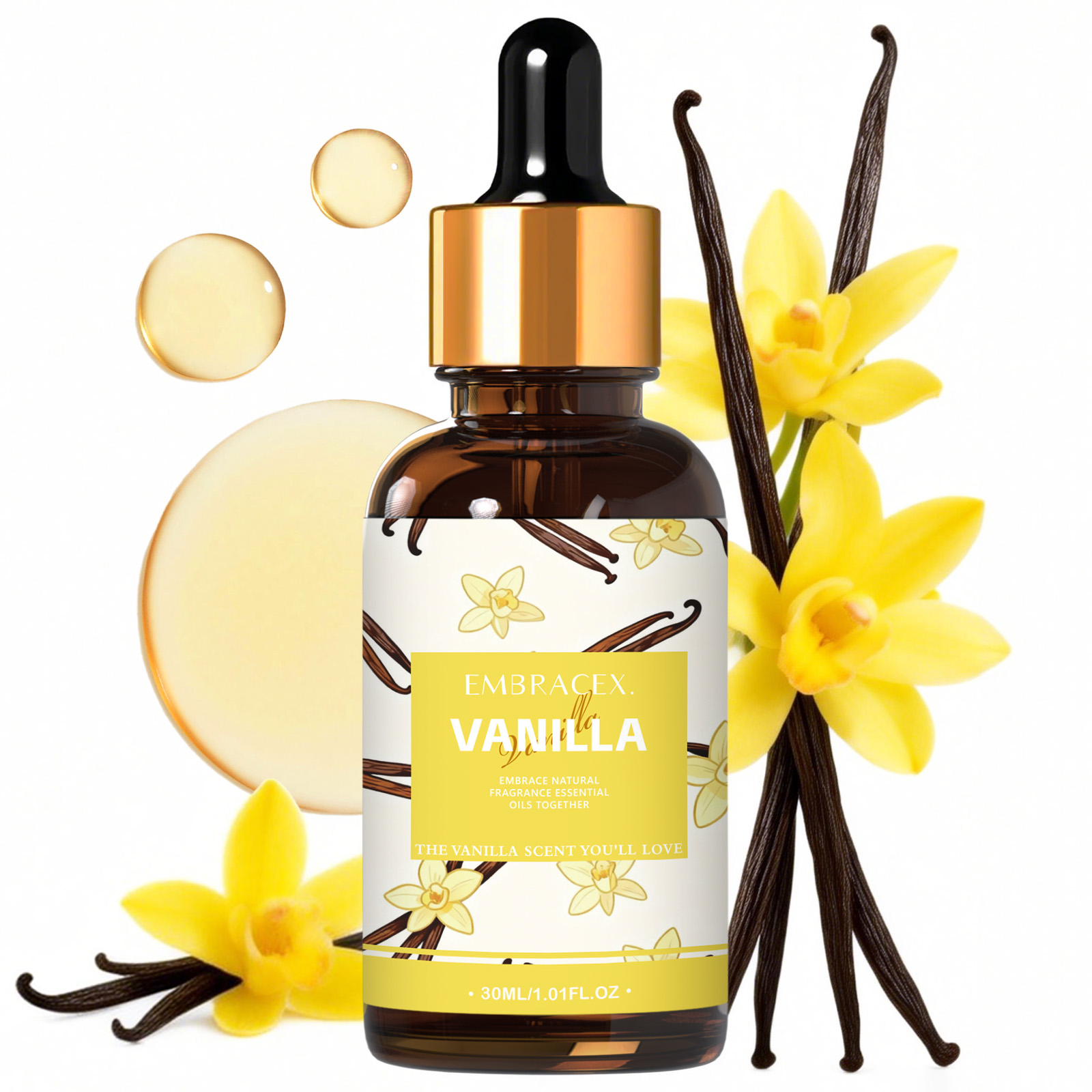 Home Fragrance Accessories - Huile essentielle de vanille 30ml, pour
