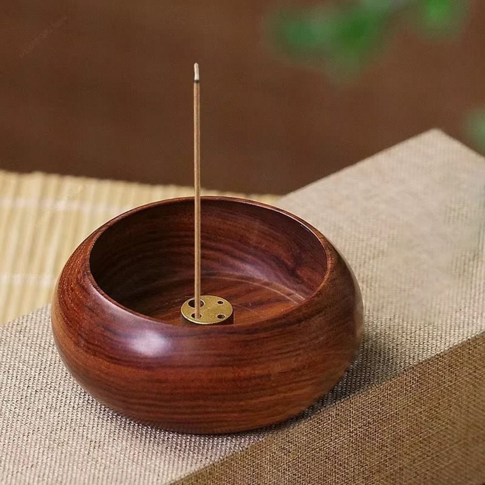 Home Fragrance Miniso - Mini porte-encens en bois, Type bol,