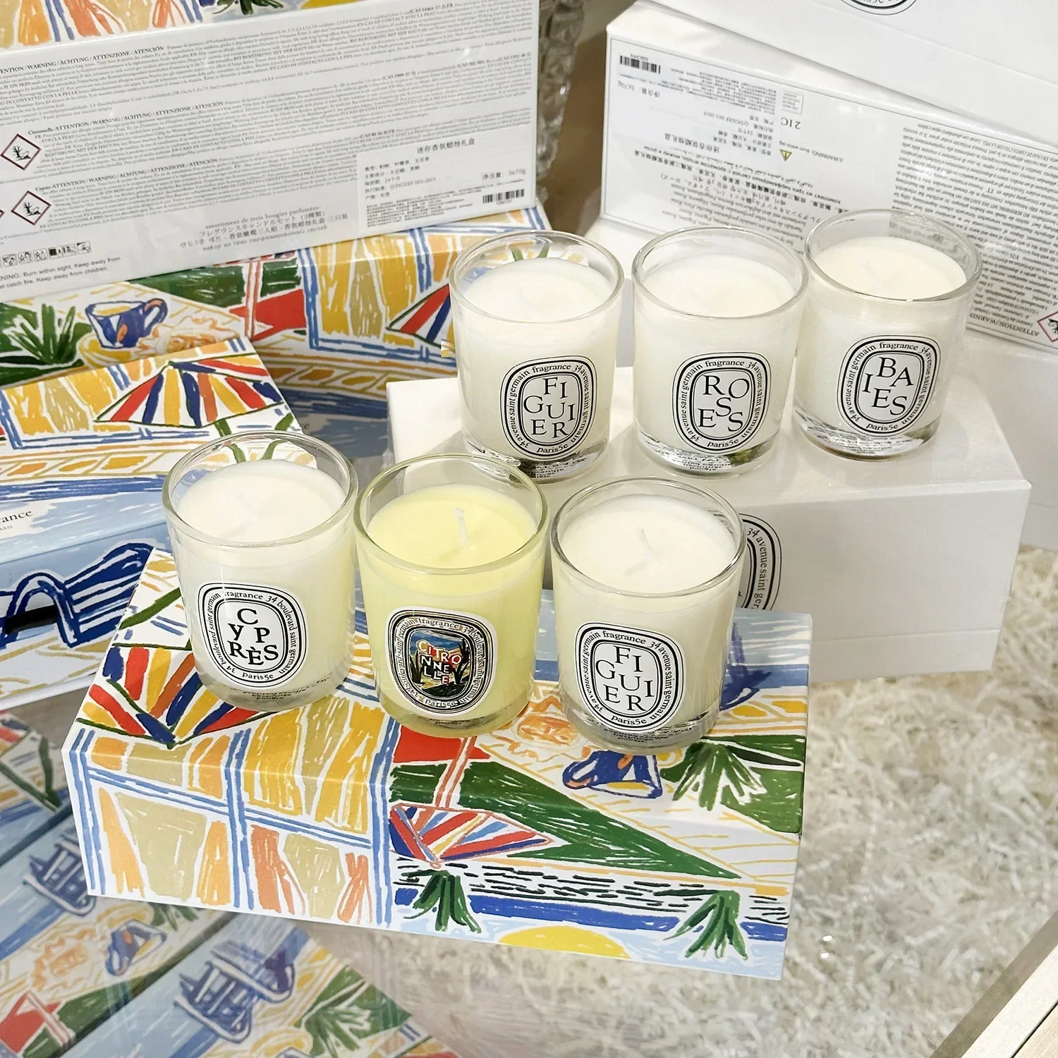 Home Fragrance French - Bougie d'aromathérapie parfumée végétale naturelle, parfum