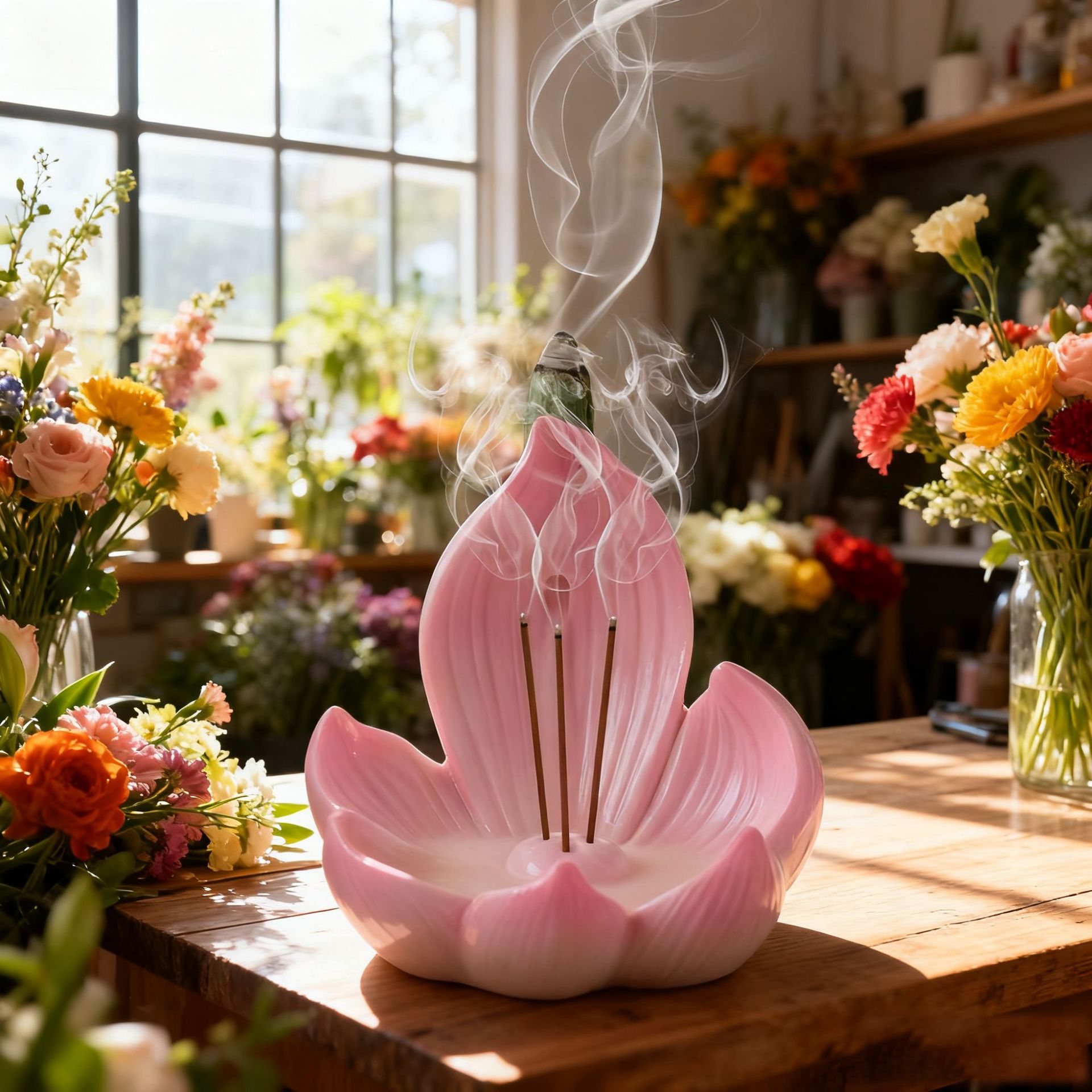 Incense Cone Holder - Porte-encens en résine en forme de