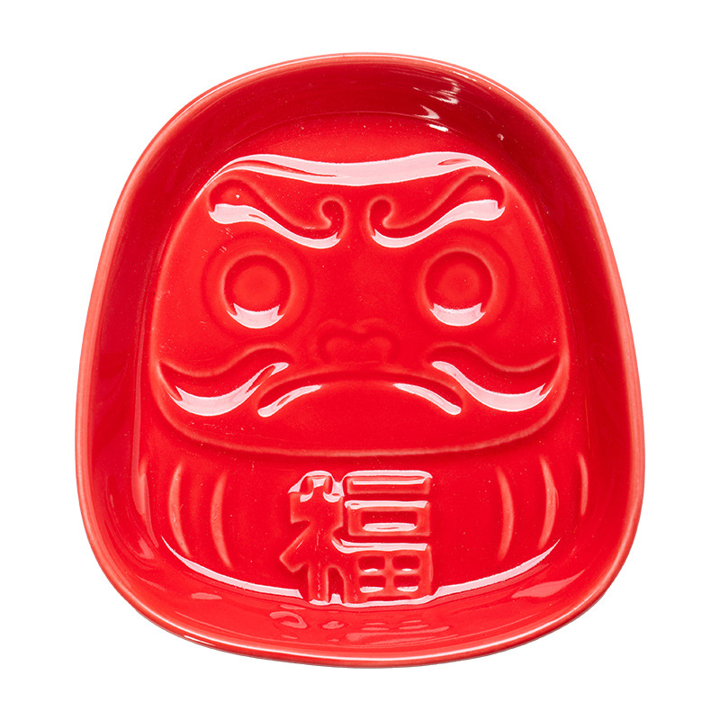 Incense Cone Holder - Plat à Sauce Daruma en céramique