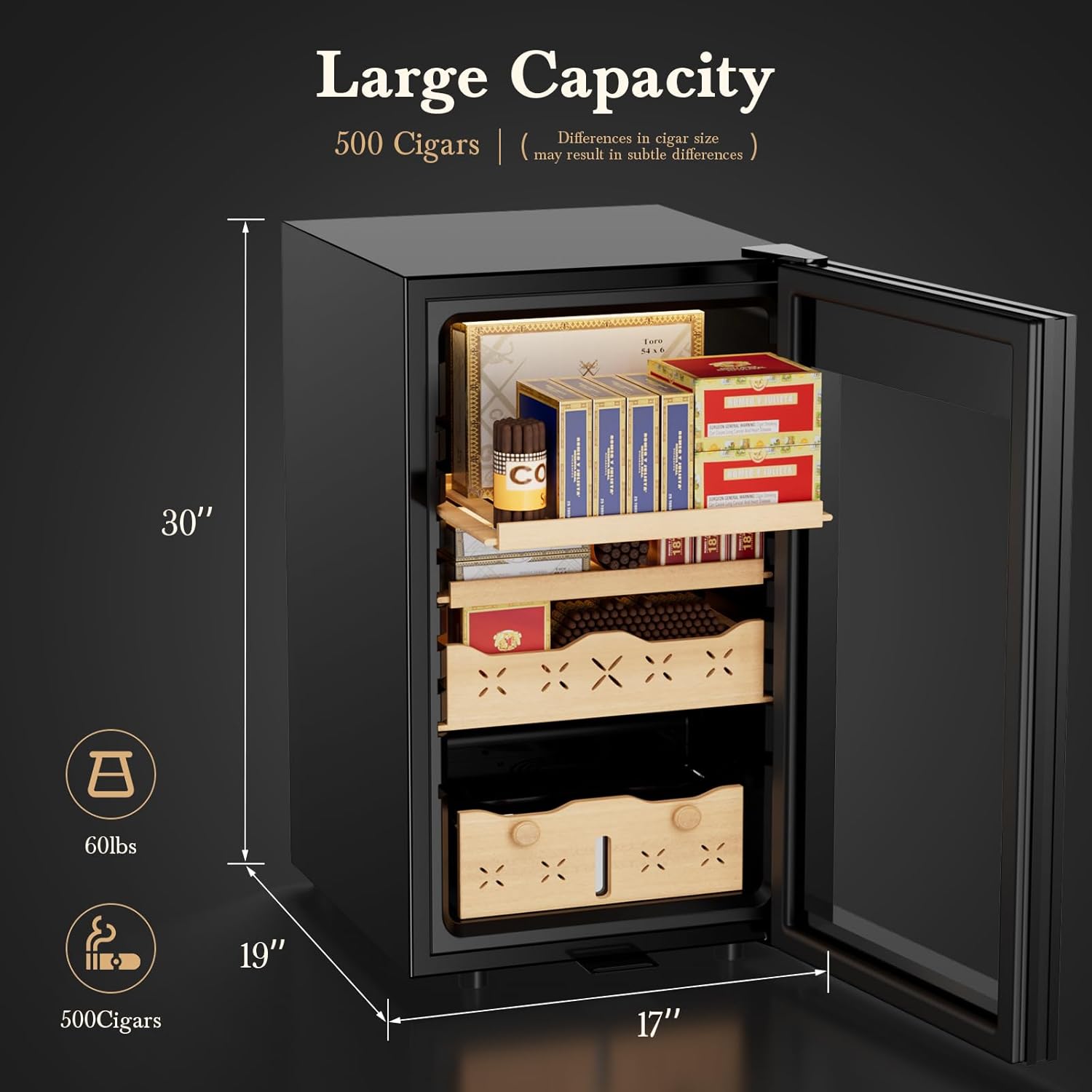 Humidor à cigares électrique 6 - Home Fragrance Maple Walnut avis et prix