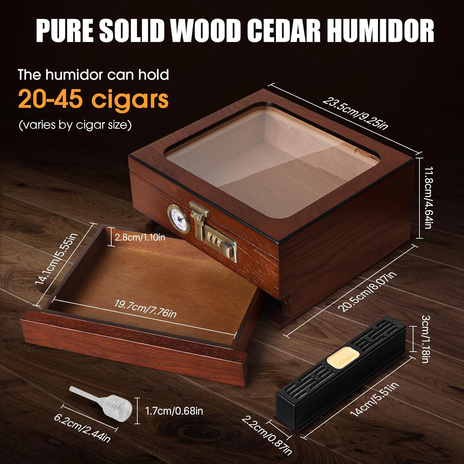 Humidor à cigares, boîte à cig - Home Fragrance Maple Walnut avis et prix