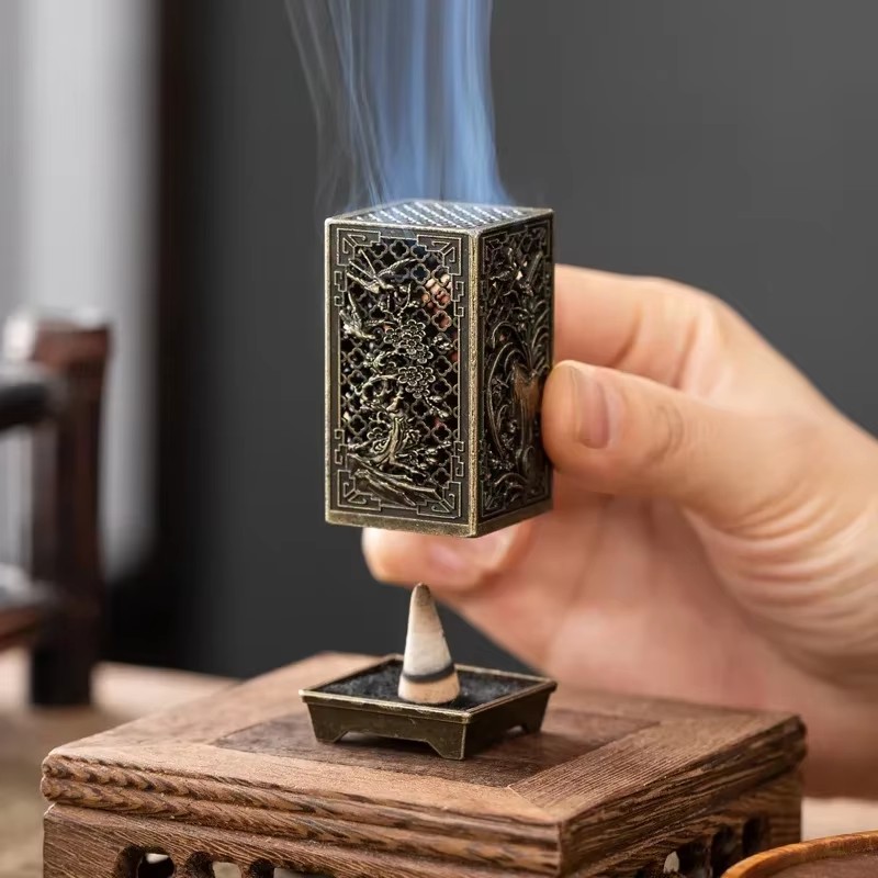 Brûleur d'encens vertical carr - Incense Cone Holder avis et prix