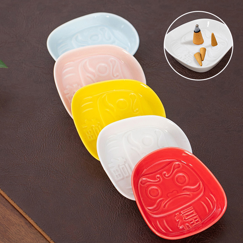 Plat à Sauce Daruma en céramiq - Incense Cone Holder avis et prix