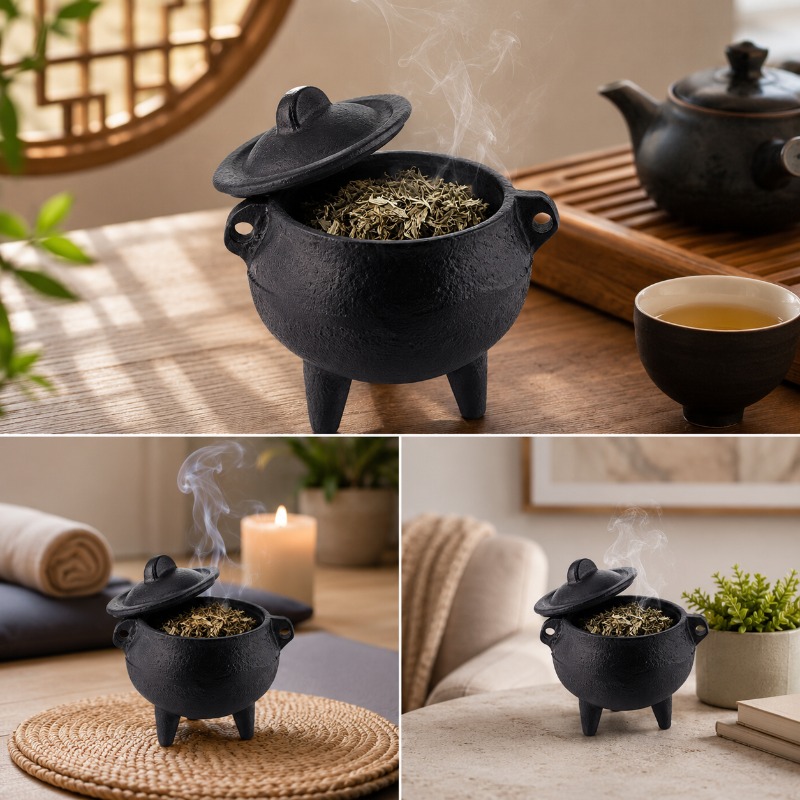 Brûleur d'encens rétro en font - Home Fragrance Miniso avis et prix